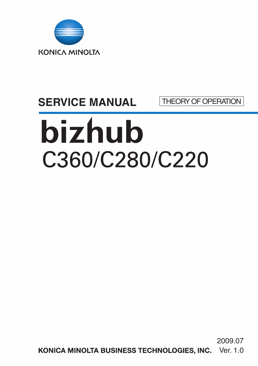 Konica-Minolta bizhub C220 C280 C360 THEORY-OPERATION Service Manual-1